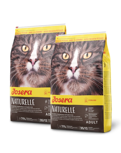 JOSERA Naturelle hrana uscata fara cereale pentru pisici dupa sterilizare/castare 20 kg (2 x 10 kg) cereale imagine 2022