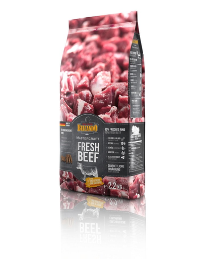 BELCANDO Mastercraft Fresh beef Hrana uscata pentru caini adulti activi, cu vita 2,2 kg 22"