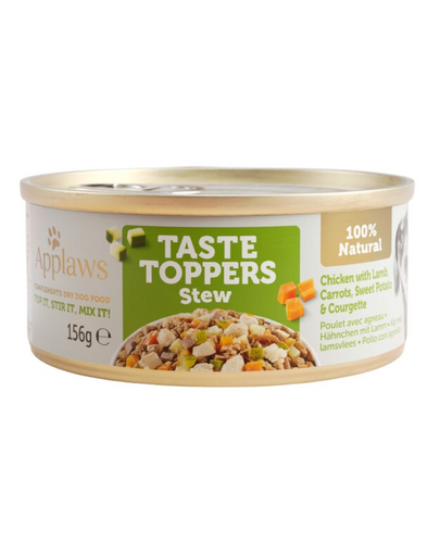 APPLAWS Taste Troppers hrana umeda caine, tocana cu pui, miel si morcovi 156 g