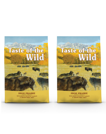 TASTE OF THE WILD High Prairie hrana uscata pentru caini adulti, cu bizon si vanat 24,4 kg (2 x 12,2 kg) 122 imagine 2022