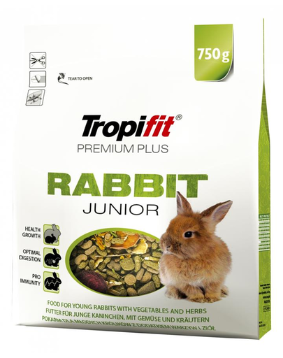 TROPIFIT Premium Plus Rabbit Junior Hrana completa pentru iepuri junior 750 g 750