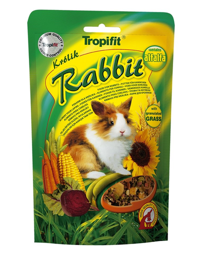 TROPIFIT Premium RABBIT Hrana completa pentru iepuri, cu lucerna si roscove 500 gr