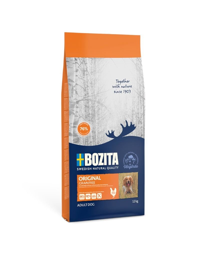 BOZITA Original Grain Free Hrana uscata pentru caini adulti, cu pui 12 kg