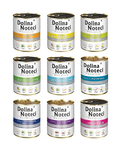 DOLINA NOTECI Mix arome set 27 x 800 g hrana pentru caini