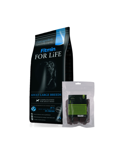 Fitmin dog for life adult large breeds hrana caini rase mari 15 kg + recompensa gratis!