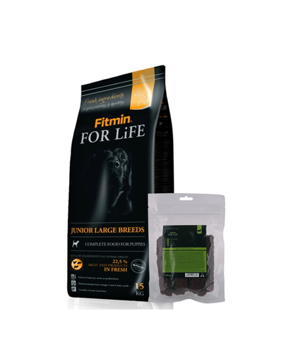 Fitmin dog for life junior large breeds caine junior rasa mare 15 kg + recompensa gratis!