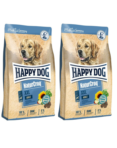 HAPPY DOG NaturCroq XXL Adult Hrana uscata pentru caini adulti de talie foarte mare 2x 15 kg ( 30kg ) 30kg imagine 2022