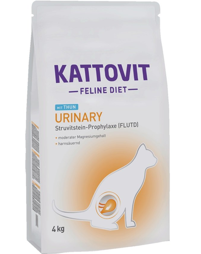 KATTOVIT Feline Diet Urinary Tuna hrana uscata dietetica pentru pisici cu afectiuni urinare, cu ton 4 kg afectiuni
