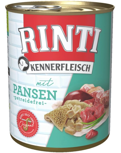 RINTI Kennerfleisch Hrana umeda pentru caini adulti, cu rumen 800 gr