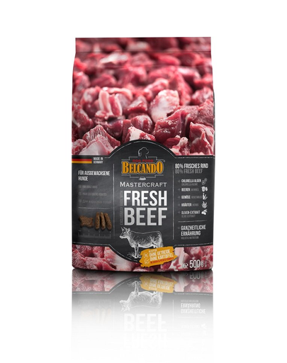 BELCANDO Mastercraft Fresh beef Hrana uscata pentru caini adulti activi, cu vita 500 gr