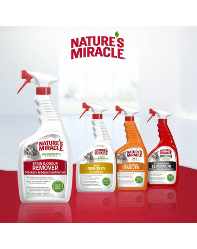 NATURE'S MIRACLE Stain&Odour Remover Cat melon Spray impotriva petelor si mirosurilor pisici, parfum de pepene 946 ml