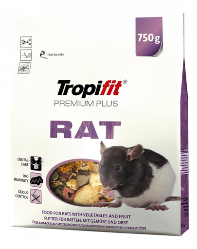 TROPIFIT Premium Plus RAT Hrana completa pentru sobolani 750 gr 750