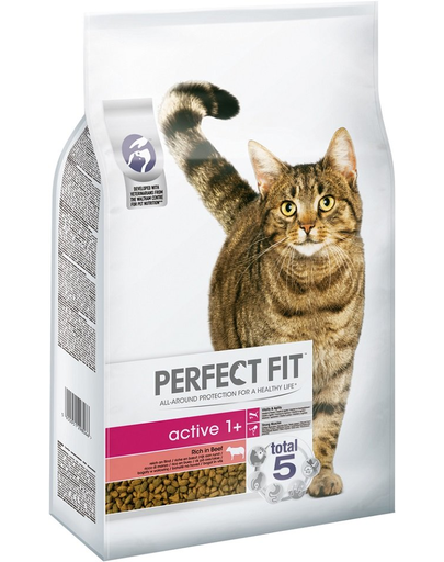 PERFECT FIT Active 1+ Hrana Uscata Pentru Pisici Adulte, Bogata In Carne De Vita 7 Kg
