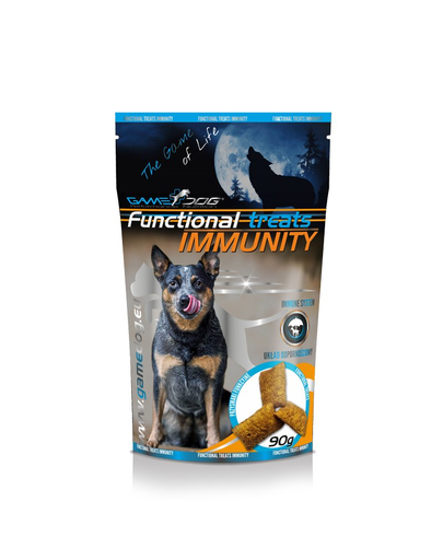 GAME DOG Functional Treats Immunity 90 g biscuiti pentru caini, pentru stimularea imunitatii