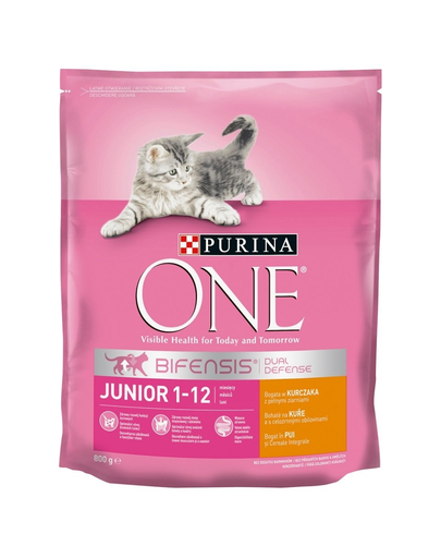 PURINA ONE JUNIOR Hrana uscata pentru pisici junior, bogata in pui 800 g