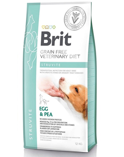 BRIT Veterinary Diets Dog Struvite Dieta Veterinara Pentru Caini Adulti Cu Probleme Ale Tractului Urinar Inferior 12 Kg