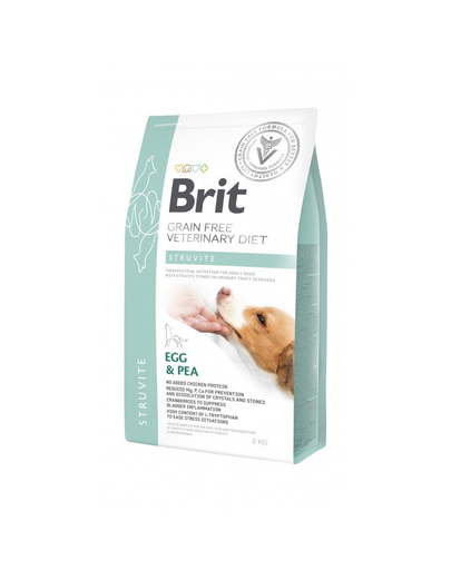  BRIT Veterinary Diets Dog Struvite Dieta veterinara pentru caini adulti cu probleme ale tractului urinar inferior 2 kg 