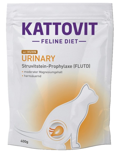 KATTOVIT Feline Diet Urinary Chicken Hrana Uscata Dietetica Pentru Pisici Cu Afectiuni Urinare, Cu Pui 400 G