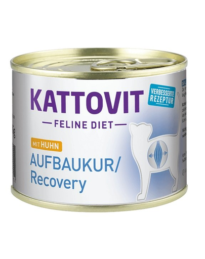 KATTOVIT Feline Diet Recovery Chicken hrana umeda dietetica pentru pisici in convalescenta, cu pui 185 g 185 imagine 2022