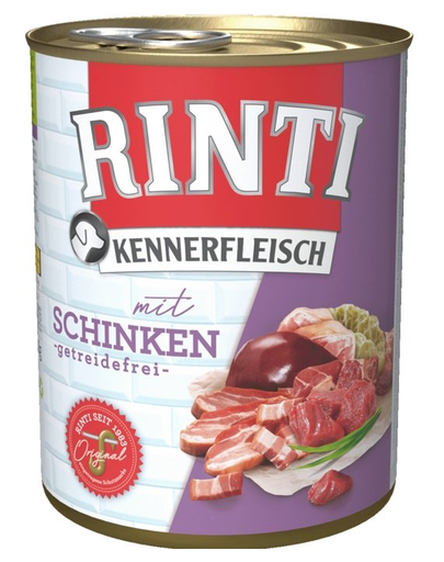 RINTI Kennerfleisch Ham hrana umeda caini adulti, cu sunca 800 gr 800 imagine 2022