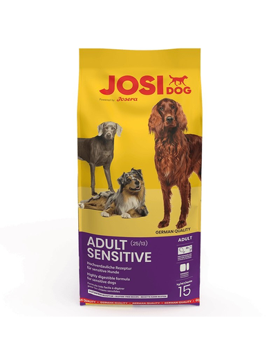JOSERA JosiDog Adult Sensitive hrana uscata caini adulti 15 kg potrivit pentru sistem digestiv sensibil Adult imagine 2022