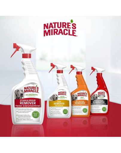 NATURE'S MIRACLE Stain&Odour Remover Dog melon Spay indepartare miros si pete caini, parfum pepene 946 ml