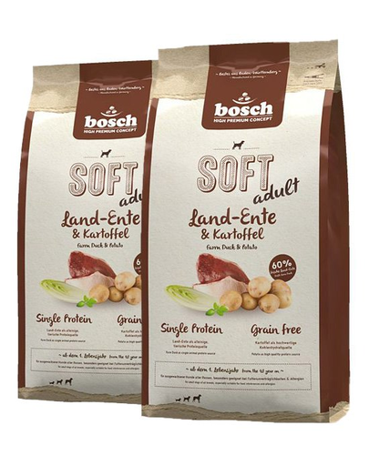 BOSCH Soft Hrana uscata cu rata & cartofi pentru caini 25 kg (2 x 12,5 kg) 125 imagine 2022