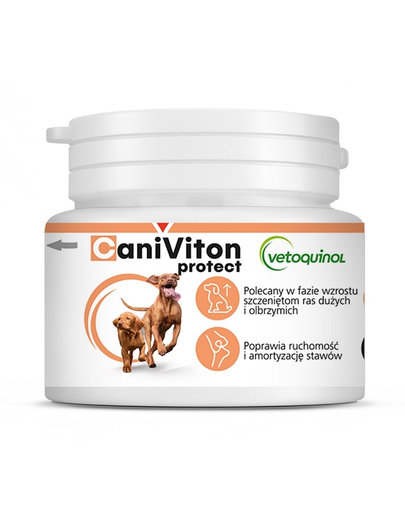 VETOQUINOL Caniviton protect Supliment alimentar pentru caini de talie mare si uriasa, pentru articulatii 30 tab.