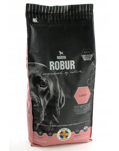 BOZITA Robur Light 19/8 Hrana uscata pentru caini adulti supraponderali, cu pui si orez 12 kg
