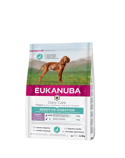 EUKANUBA Daily Care Sensitive Digestion Puppy Chicken 2,3 kg hrana pentru catelusi cu sensibilitati digestive 23 imagine 2022