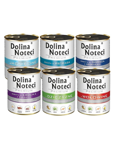 DOLINA NOTECI Premium Hrana umeda pentru caine adult, mix sortimente 30x800g