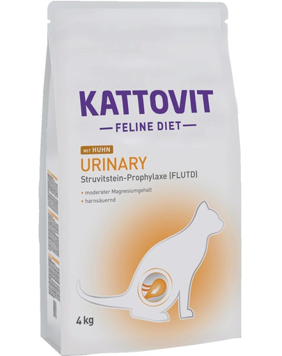 KATTOVIT Feline Diet Urinary Chicken hrana uscata dietetica pentru pisici cu afectiuni urinare, cu pui 4 kg afectiuni