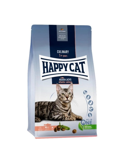HAPPY CAT Culinary Adult Atlantik Lachs Hrana Uscata Pentru Pisici Adulte, Cu Somon Atlantic 300 G