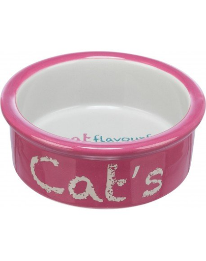 TRIXIE Bol ceramic pentru pisica, roz/gri, 0,3 l/ 12 cm 03 imagine 2022