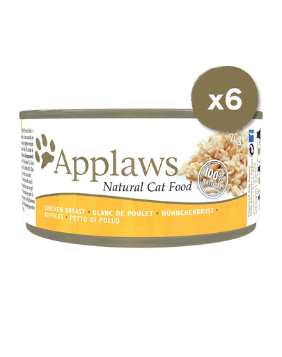 APPLAWS Hrana umeda pentru pisici, cu pui si branza, 6 x 70 g Applaws imagine 2022