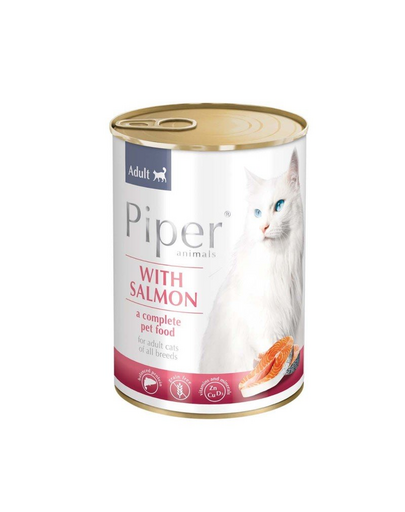 DOLINA NOTECI PIPER Hrană umedă cu somon pentru pisici 400g