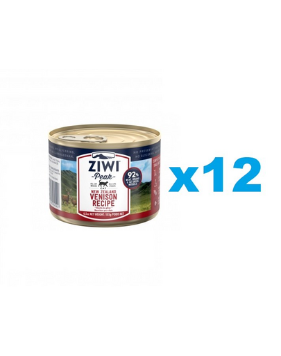 ZIWIPEAK Cat Venison cu vanat 12 x 185 g hrana umeda pisici