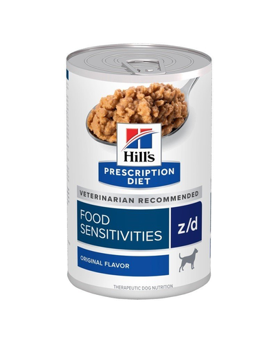 HILL'S Prescription Diet Canine z/d 370 g Dieta veterinara pentru caini, pentru intolerante alimentare