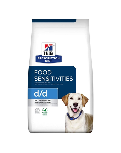 HILL\'S Prescription Diet Canine d/d Duck&amp;Rice 1,5 kg hrana uscata pentru caini, pentru ingrijirea pielii