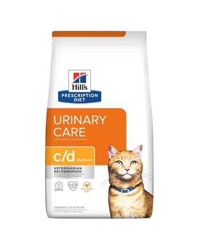 HILL’S Prescription Diet C/D Multicare Feline hrana dietetica pentru pisici cu afectiuni renale, cu pui 3 kg afectiuni
