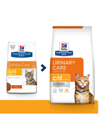 HILL'S Prescription Diet C/D Multicare Feline hrana dietetica pentru pisici cu afectiuni renale, cu pui 3 kg
