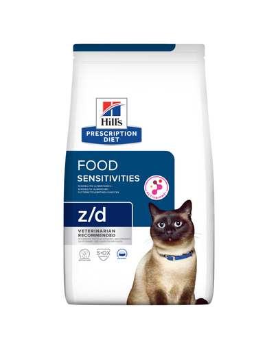 HILL'S Prescription Diet z/d Food Sensitivities hrana dietetica pentru pisici cu reactii alimentare 3 kg