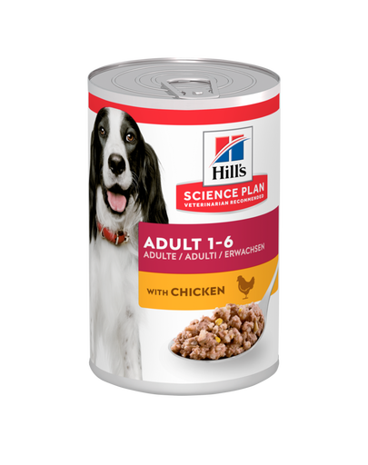 HILL\'S Science Plan Canine Adult Chicken 370 g Conserva hrana umeda pentru caini adulti, cu pui