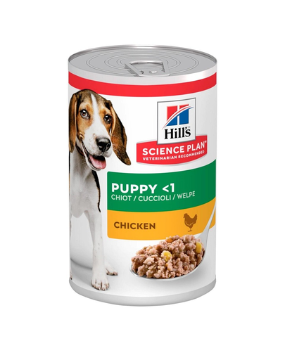 HILL’S Science Plan Canine Puppy Chicken 370 g Conserva hrana pentru catei, cu pui 370 imagine 2022