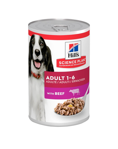 HILL\'S Science Plan Canine Adult Beef 370 g Hrana umeda pentru caini adulti, cu carne de vita