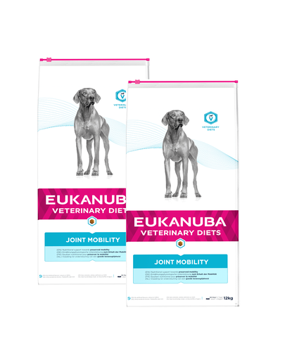 EUKANUBA Veterinary Diets Joint mobility adult all breeds Hrana uscata pentru caini adulti 24 kg (2 x 12 kg) Adult