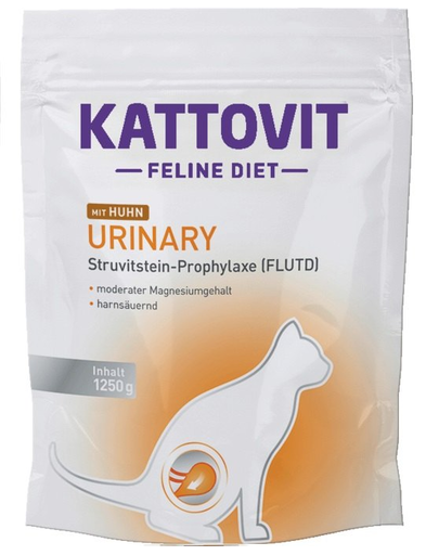 KATTOVIT Feline Diet Urinary Chicken hrana uscata dietetica pentru pisici cu afectiuni urinare, cu pui 1,25 kg 125