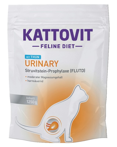 KATTOVIT Feline Diet Urinary Tuna Hrana Uscata Dietetica Pentru Pisici Cu Afectiuni Urinare, Cu Ton 1,25 Kg