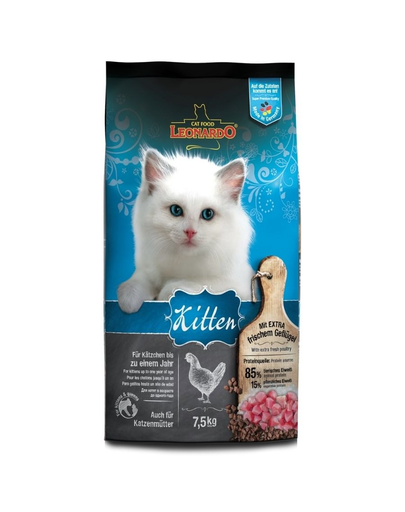 LEONARDO Kitten Hrana Uscata Pisici Junior/femele Gestante 7,5 Kg