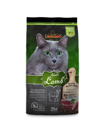 LEONARDO Adult Lamb & Rice hrana uscata pisici adulte, cu miel si orez 2 kg 4pet.ro
